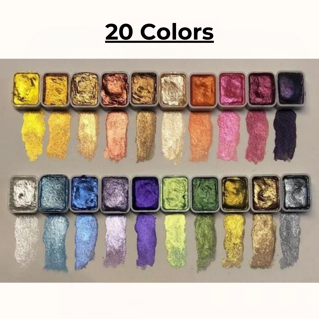 Perlmutt-Aquarelle Pro – Intensive Brilliance and Radiant Hues
