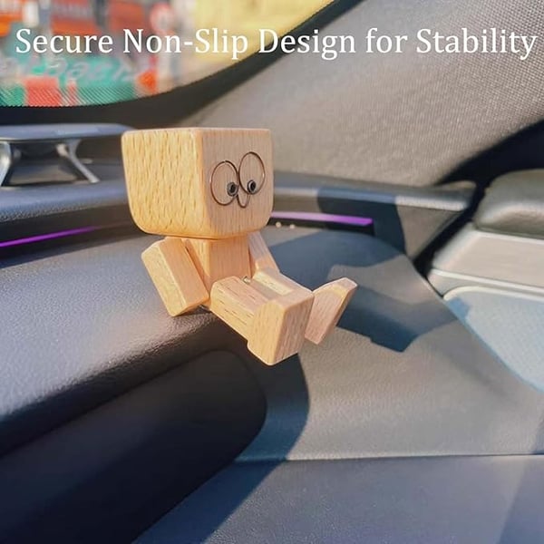 HappyTimber – Holzschwingfigur mit 12 magnetischen Emotionen