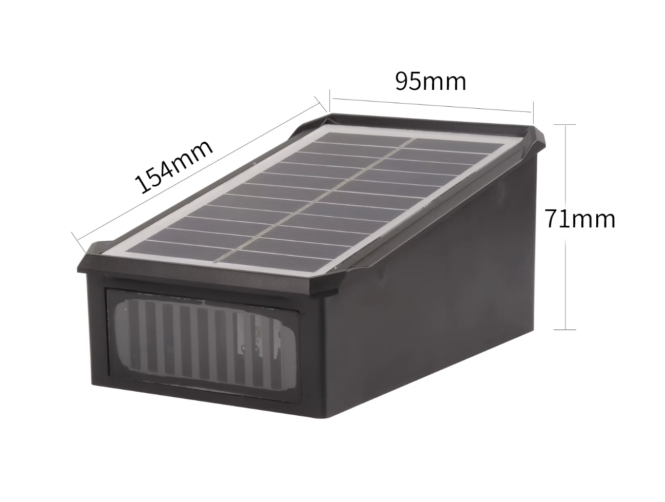 Stimmungsvolle Solar-LED-Wandleuchte für gemütliche Abende