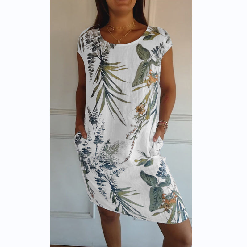 Victoria™ Botanischer Druckkleid
