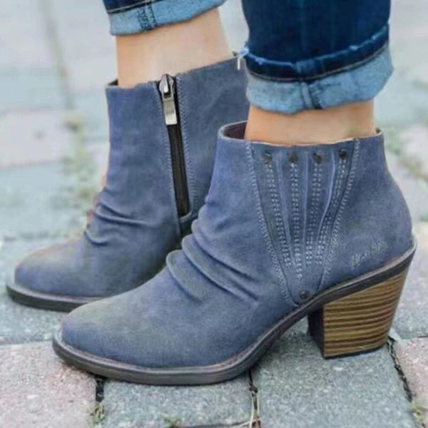 Anette | Elegante und moderne Stiefelette mit Reißverschluss