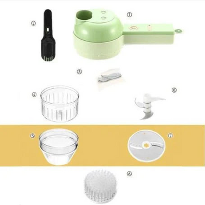 Vielseitiger 4-in-1-Zerkleinerer