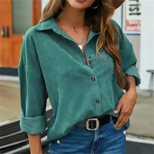 Francesca | Kordkragen Bluse unten