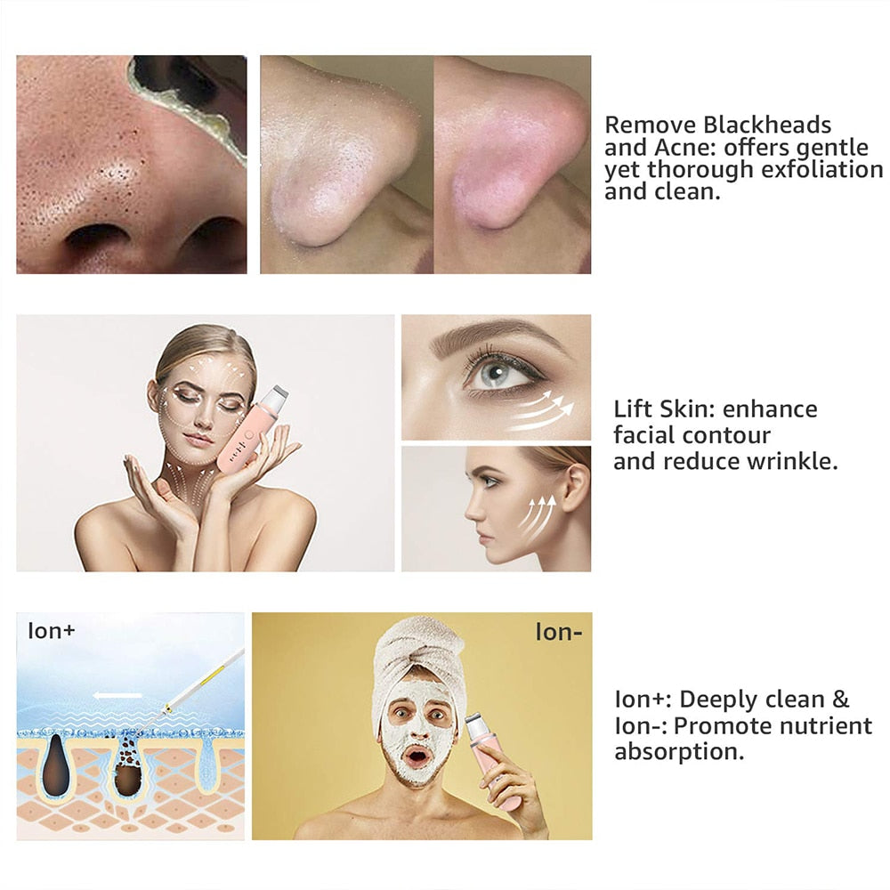 SkinPulse™ - Professionelle Ultraschall-Hautreinigungsgerät