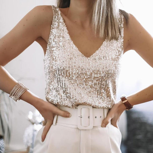 Maxine | Elegantes Camisole-Top mit Pailletten
