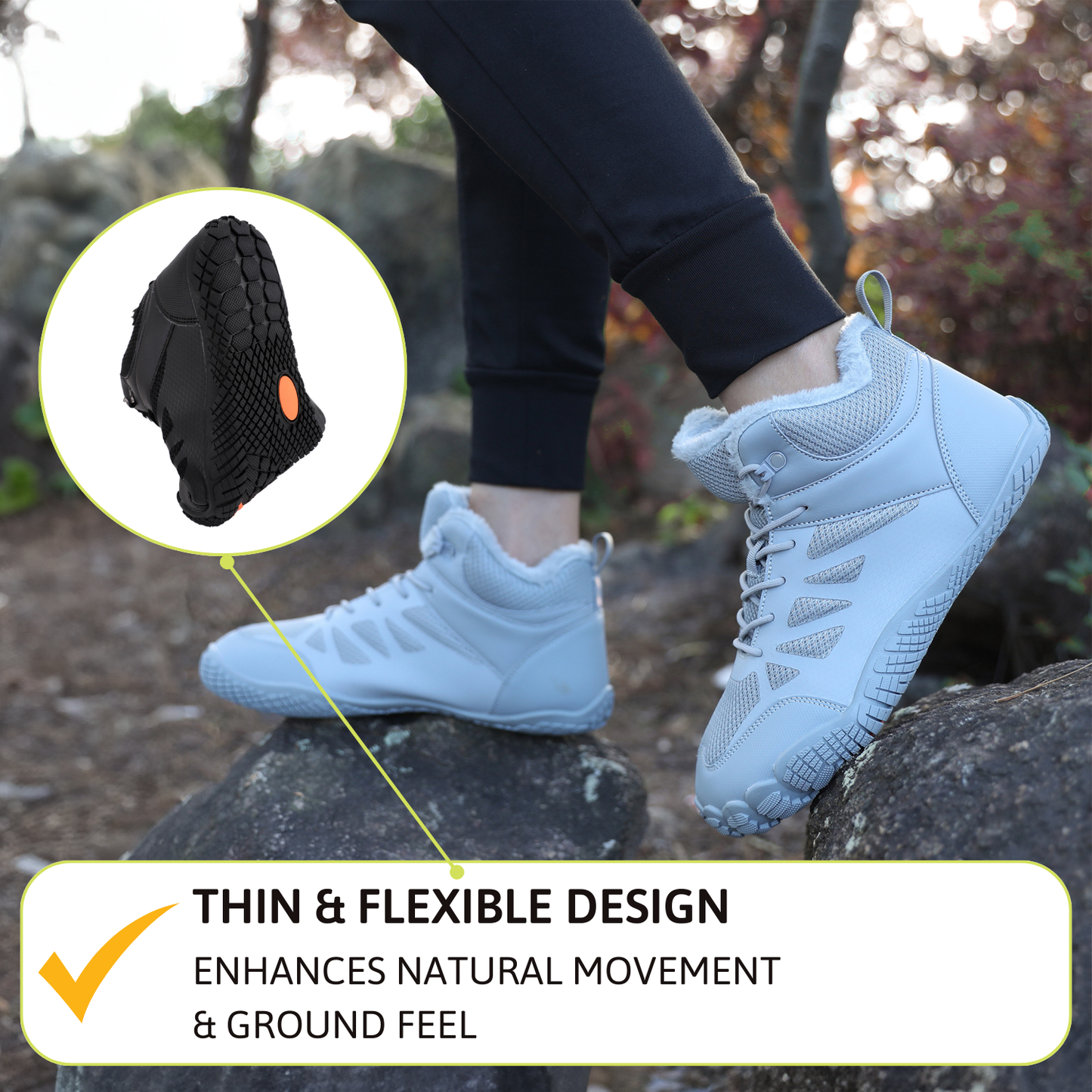 Frostline Max - Warme und wasserabweisende Barfußschuhe