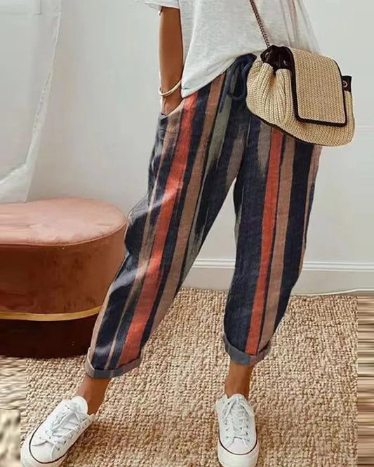 Burga | Lässige Leinenhose aus Baumwolle für Damen