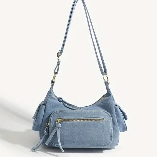 Reese | Retro Denim Crossbody Tasche