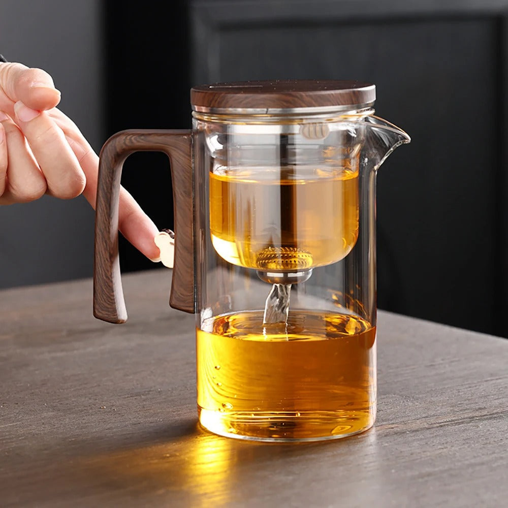 Teekanne aus hitzebeständigem Glas