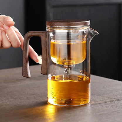 Teekanne aus hitzebeständigem Glas