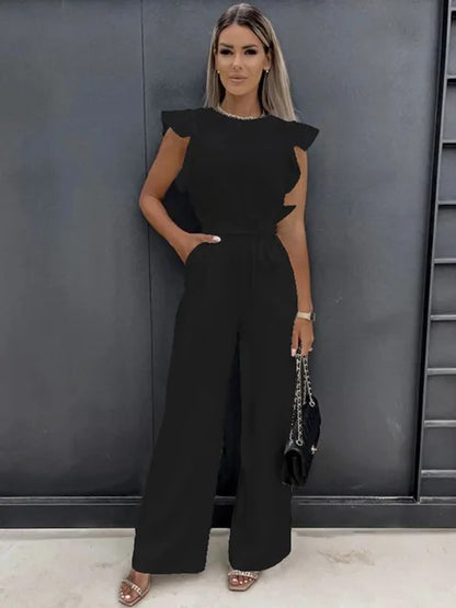 Jean | Eleganter Jumpsuit mit weiten Beinen