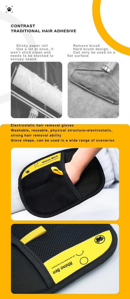 Müheloser Handschuh zur Tierhaarentfernung – 50 % Rabatt