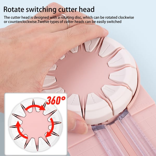 CutAway | 12-in-1 360° drehbarer runder Papierschneider