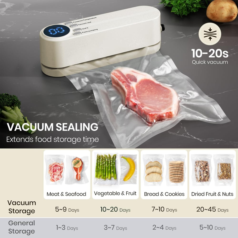 3-in-1 kabelloses Mini-Vakuumiergerät – Frische Lebensmittel und mehr bewahren