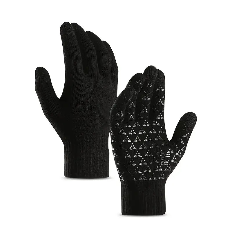 Schwarze Winterhandschuhe