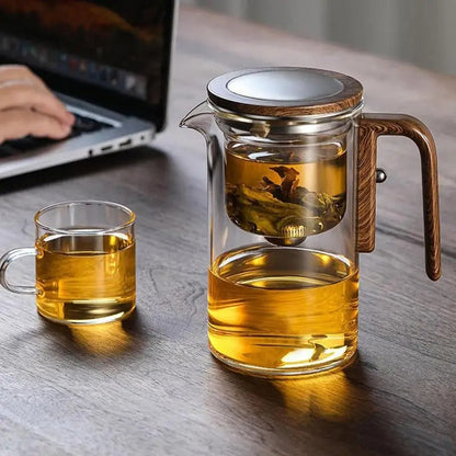 Teekanne aus hitzebeständigem Glas