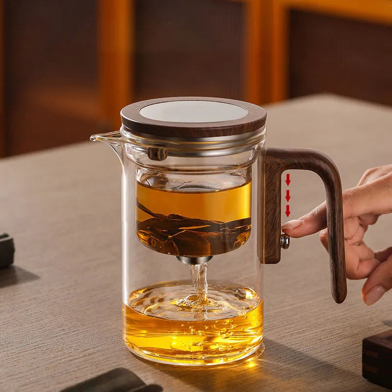 Teekanne aus hitzebeständigem Glas