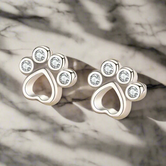TALIAIE - Patte Ohrstecker in Silber mit Zirkonia