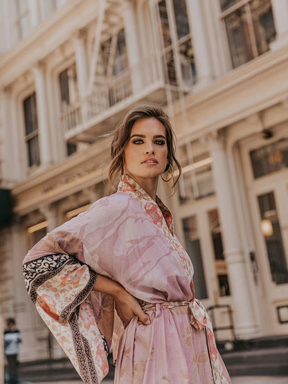 Natalie | Eleganter Kimono mit floralem Muster