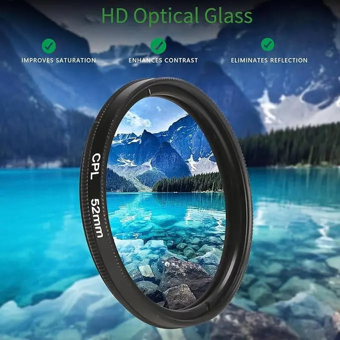 52mm CPL-Filter für Handy – Weniger Blendung & Bessere Farben
