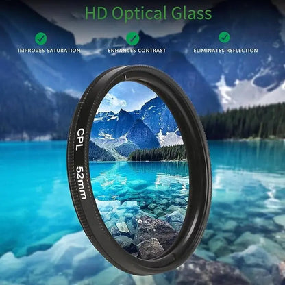 52mm CPL-Filter für Handy – Weniger Blendung & Bessere Farben