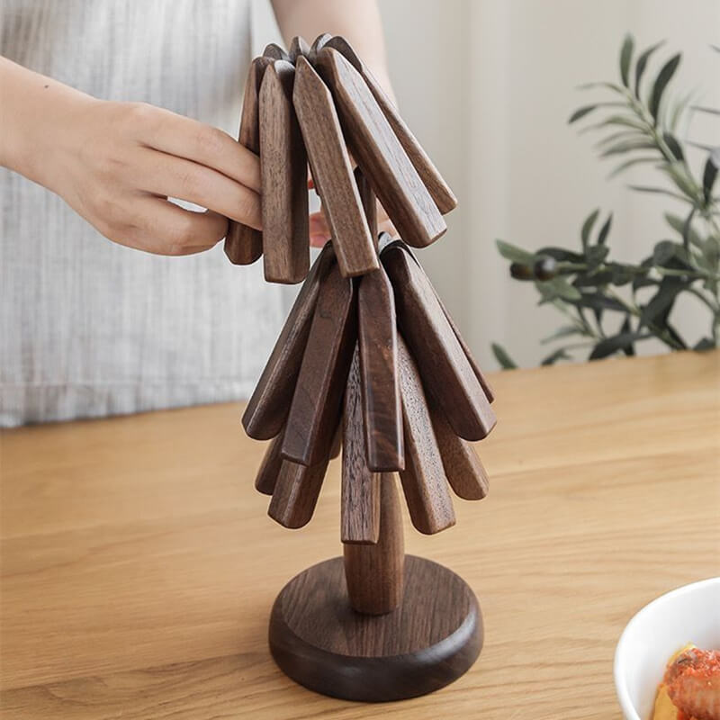 Künstlerische Walnussbaum Tischunterlage