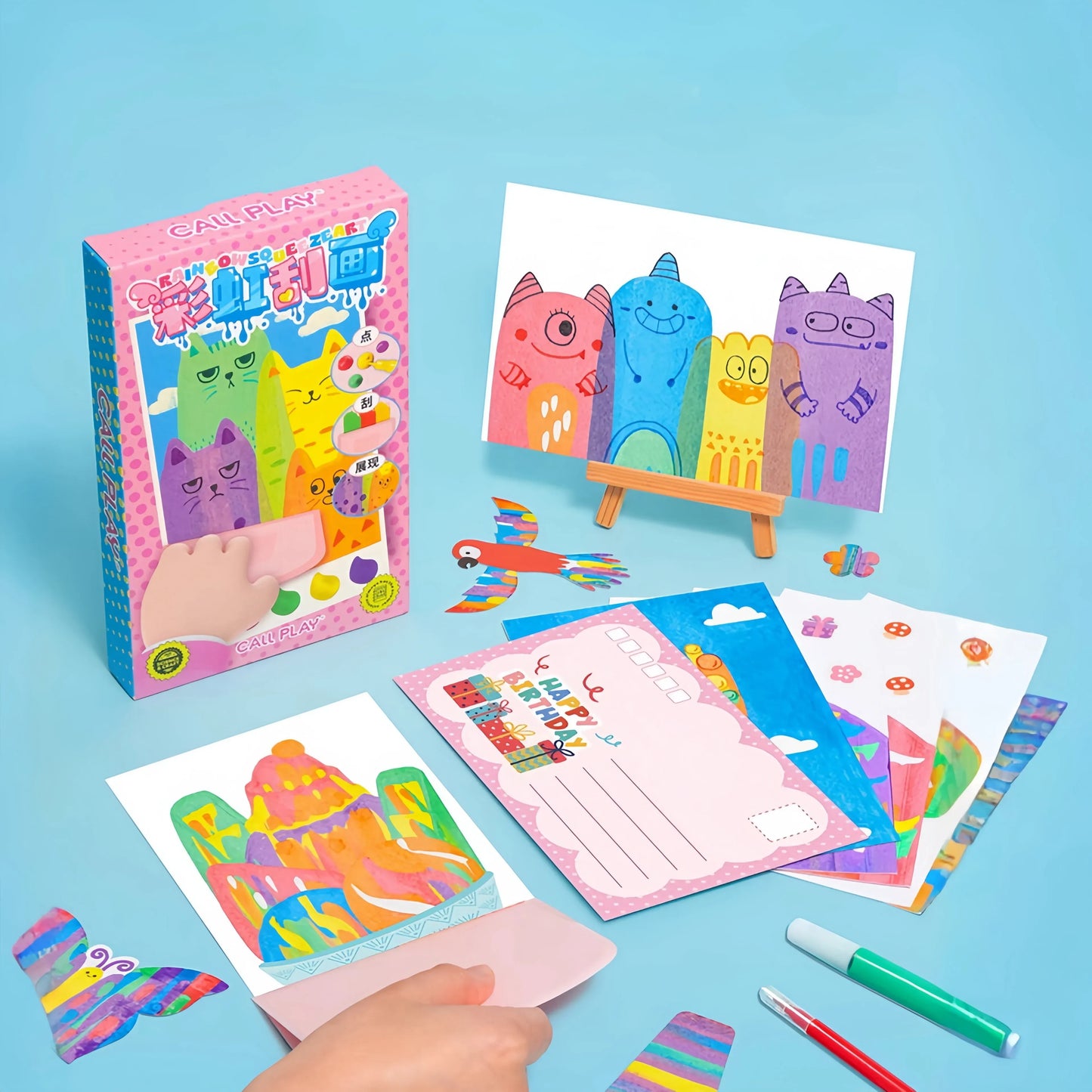 Kreatives Kinder Rakel Malkit
