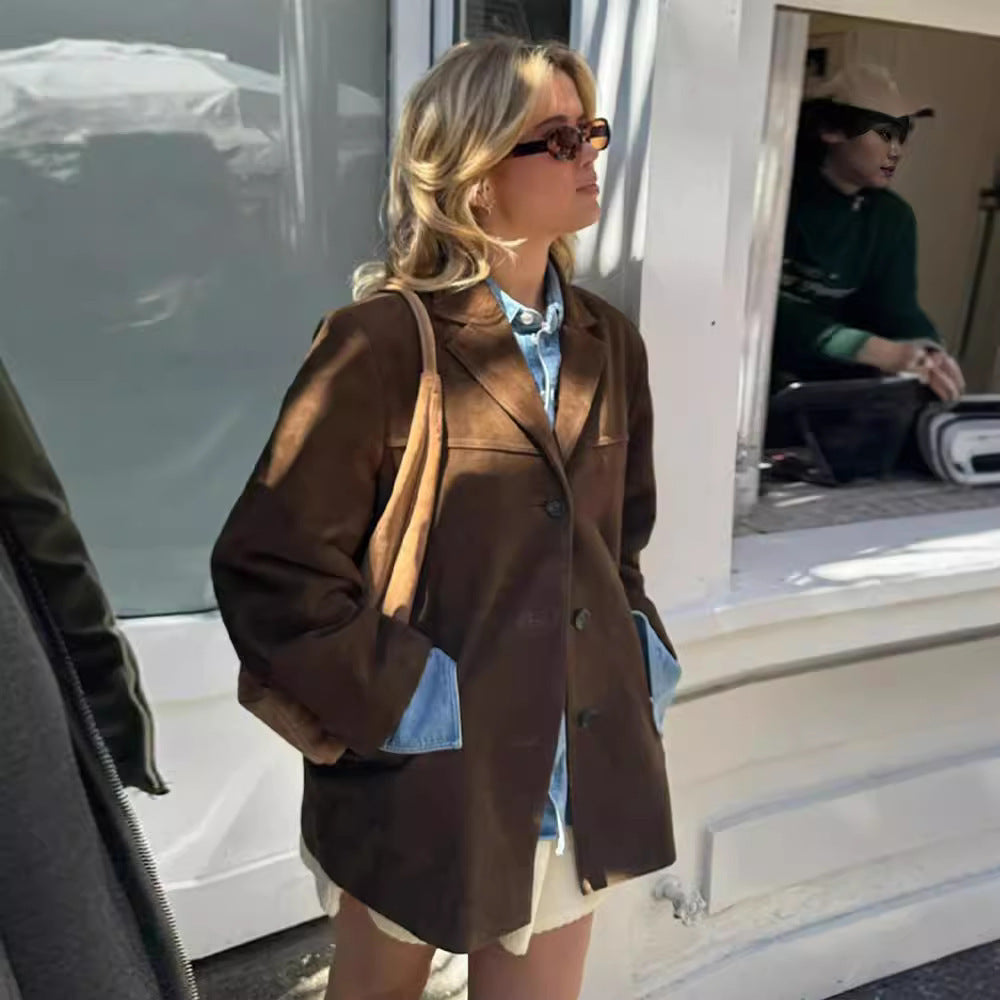 Vienna™ - Wildleder-Trenchcoat