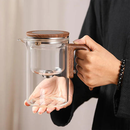 Teekanne aus hitzebeständigem Glas