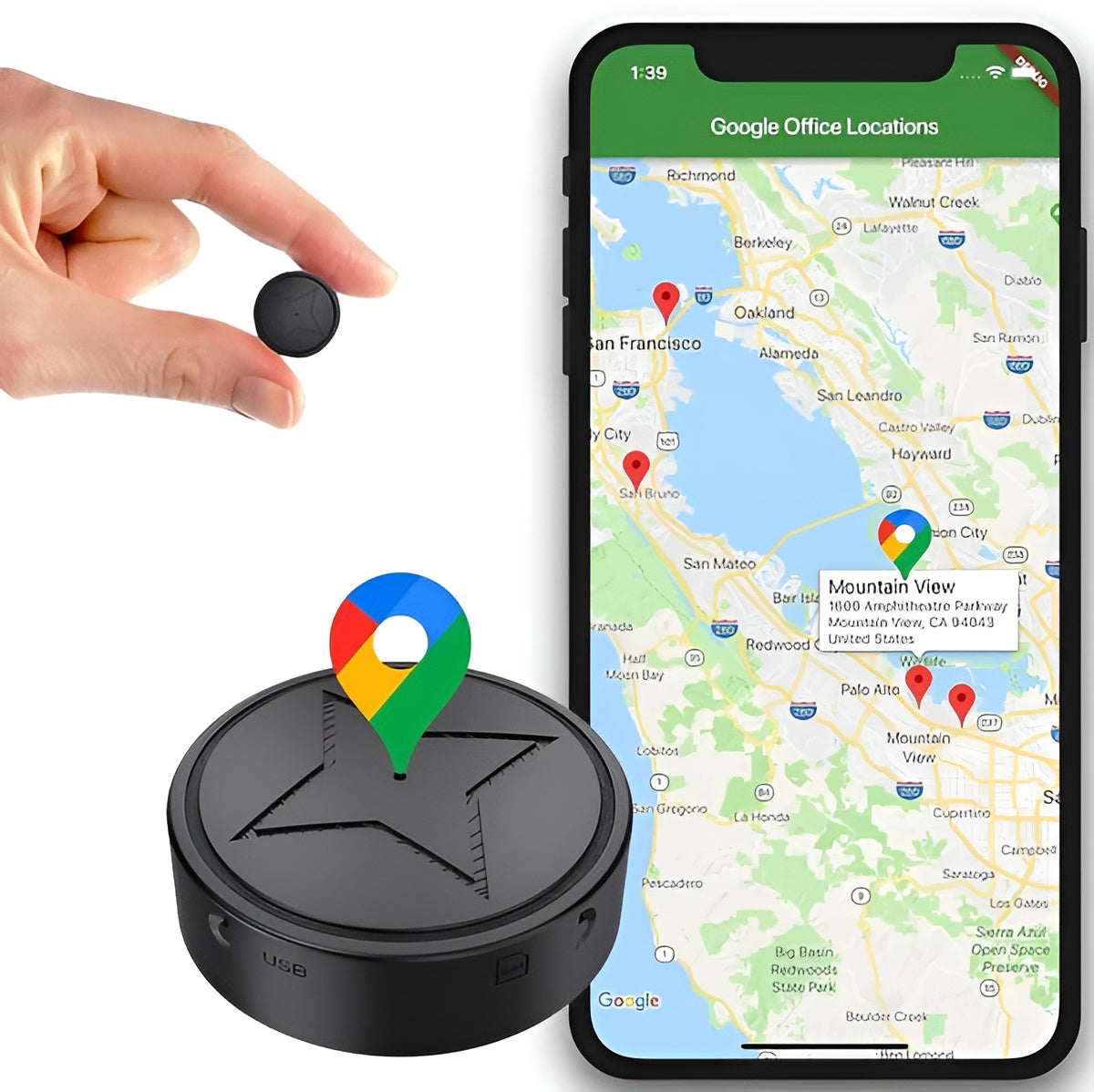 TrackBuddy - Magnetischer Mini-GPS-Tracker | 50% RABATT
