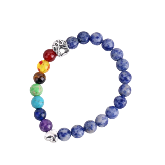 LUMIN – Regenbogen-Brücke Erinnerungsarmband mit 7 Chakra-Perlen