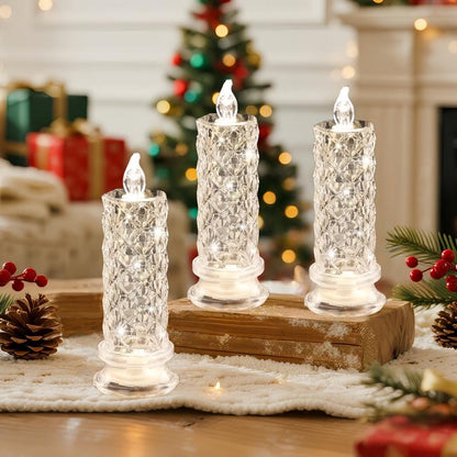 LED-Lichtrosen-flammenlose Kerzenlampe