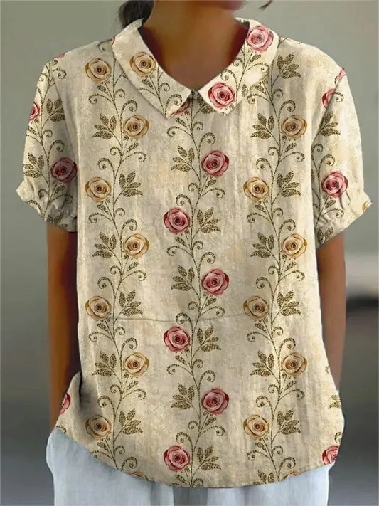 Liona | Bluse für Frauen mit Blumendruck