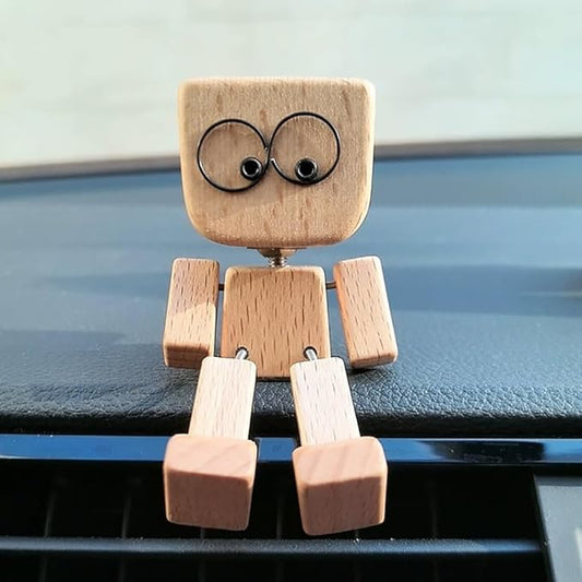 HappyTimber – Holzschwingfigur mit 12 magnetischen Emotionen