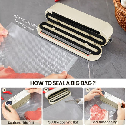 3-in-1 kabelloses Mini-Vakuumiergerät – Frische Lebensmittel und mehr bewahren