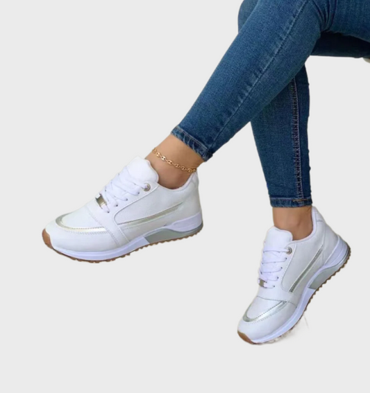 Ashley | Hohe, bequeme Mesh-Schnürschuhe für Damen