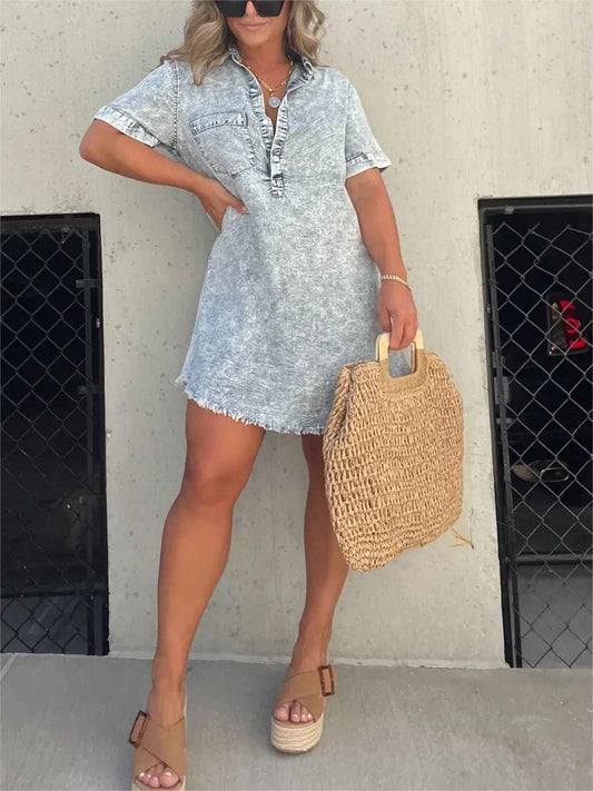 Carmen | Lässiges Denim-Kleid