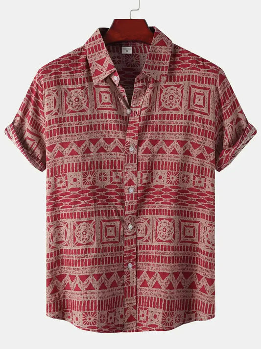 Damian | Casual Shirt mit kurzen Ärmeln und verschiedenen Mustern für Männer
