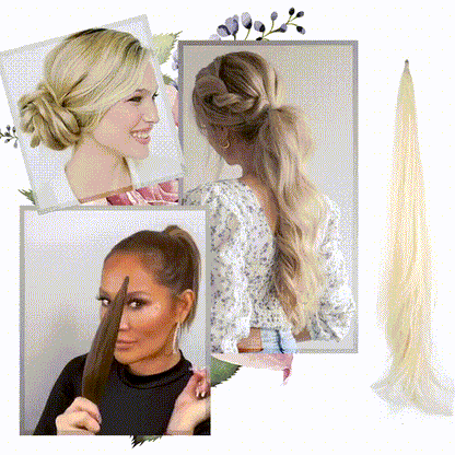 Leah™ Doppelte Stil Pferdeschwanz für Volumen