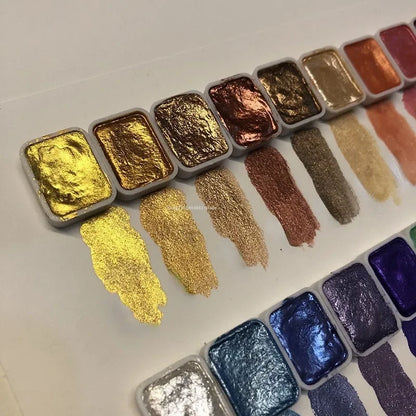 Perlmutt-Aquarelle Pro – Intensive Brilliance and Radiant Hues