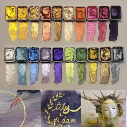 Perlmutt-Aquarelle Pro – Intensive Brilliance and Radiant Hues