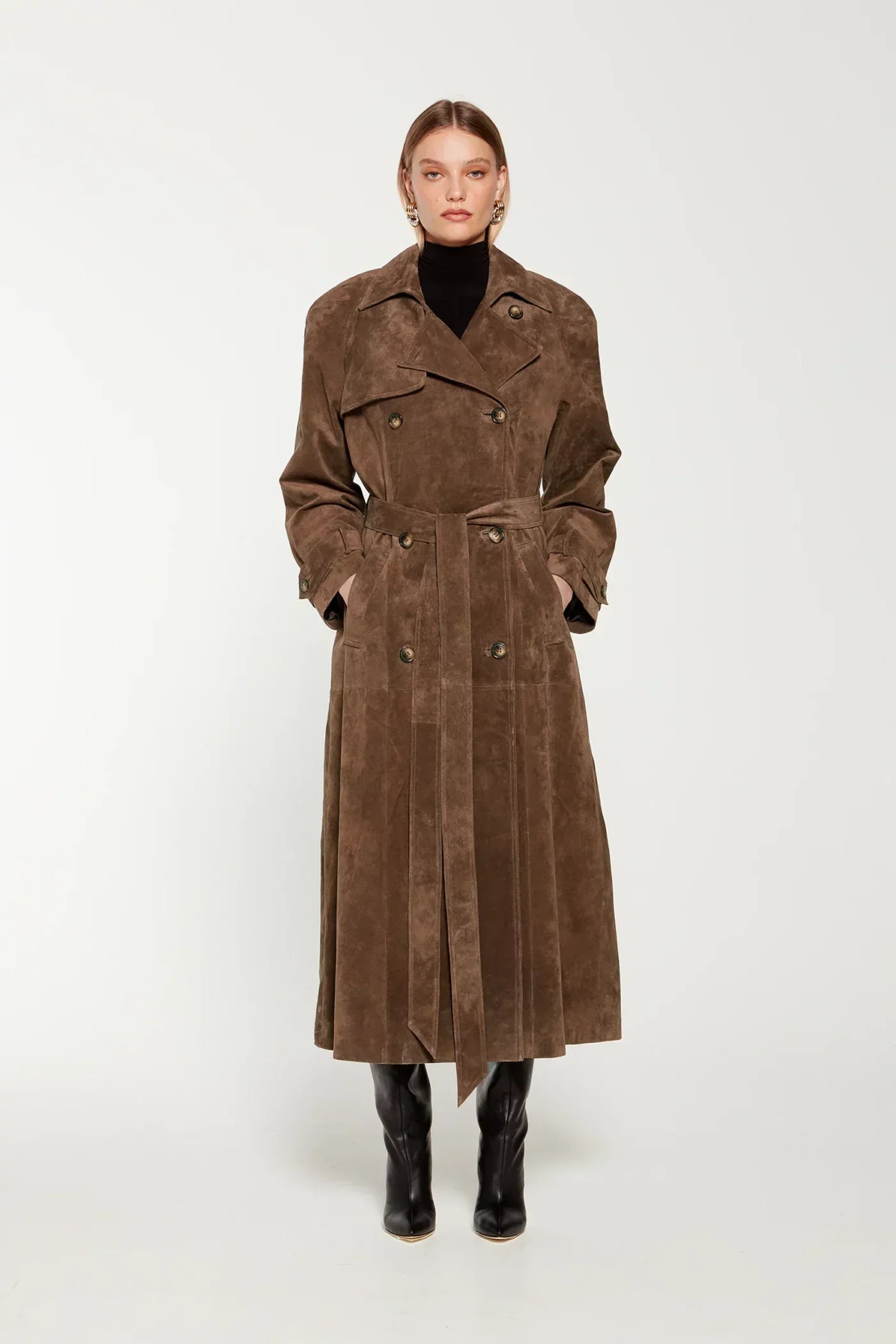 Vienna™ - Wildleder-Trenchcoat