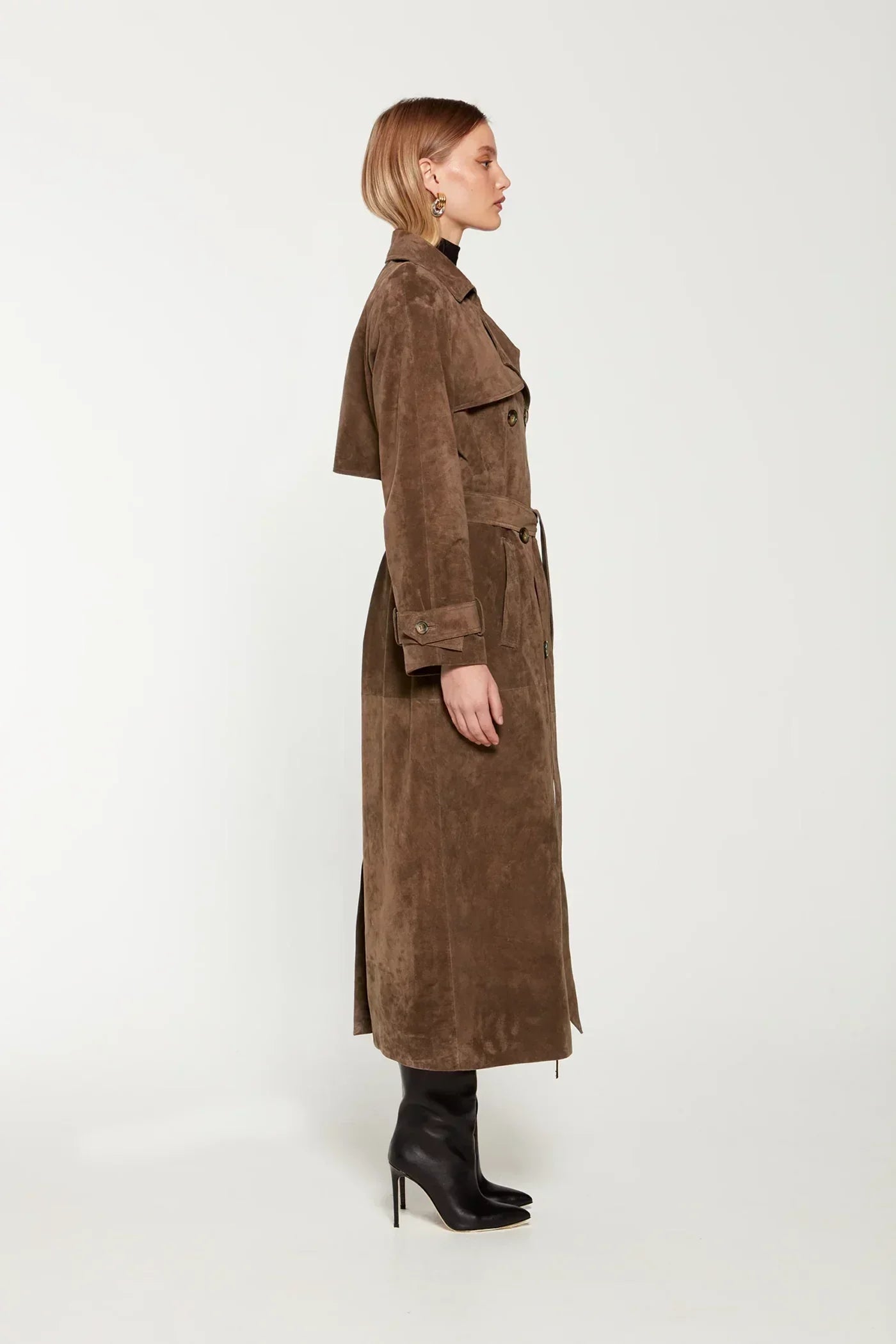 Vienna™ - Wildleder-Trenchcoat