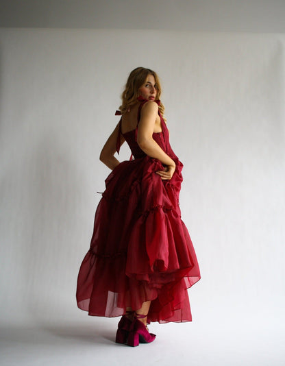 Siena Kleid in leuchtendem Scharlachrot