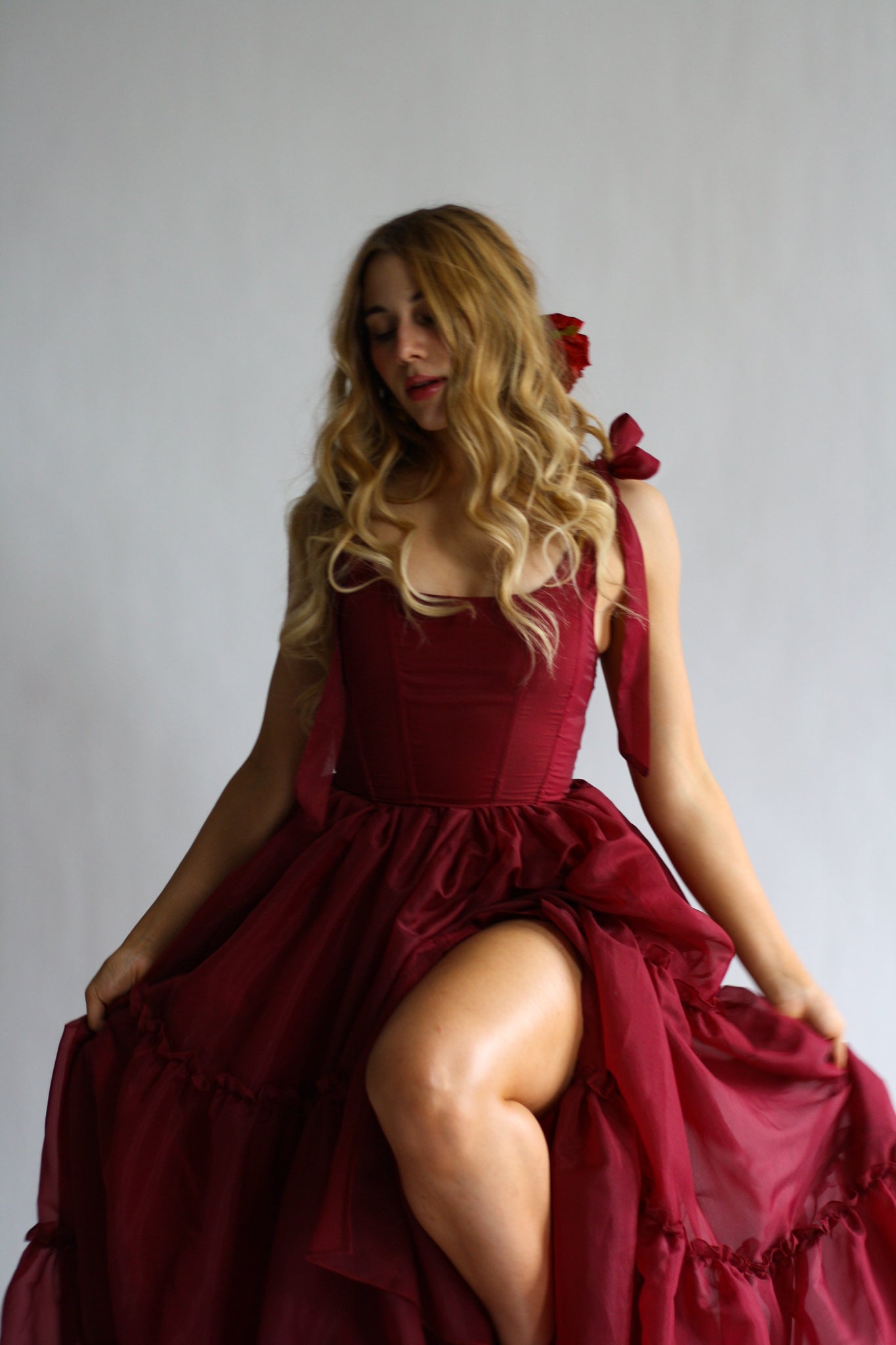 Siena Kleid in leuchtendem Scharlachrot