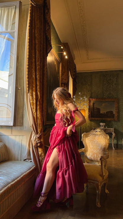 Siena Kleid in leuchtendem Scharlachrot