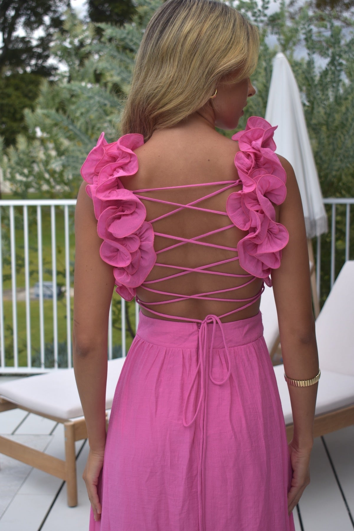 VIRAL ROSA MAXIKLEID - 2+1 GRATIS