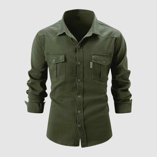 Anton | Stilvolle Herrenbluse mit Brusttaschen