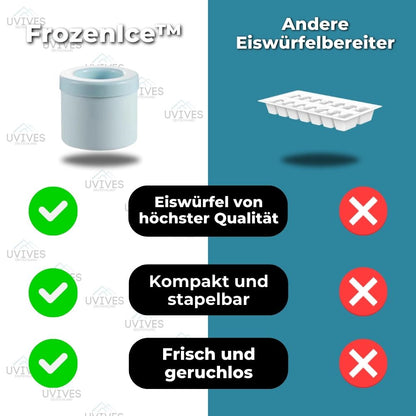 1+1 GRATIS | FrozenIce™ - Tragbarer Silikon-Eiswürfelbereiter mit Deckel