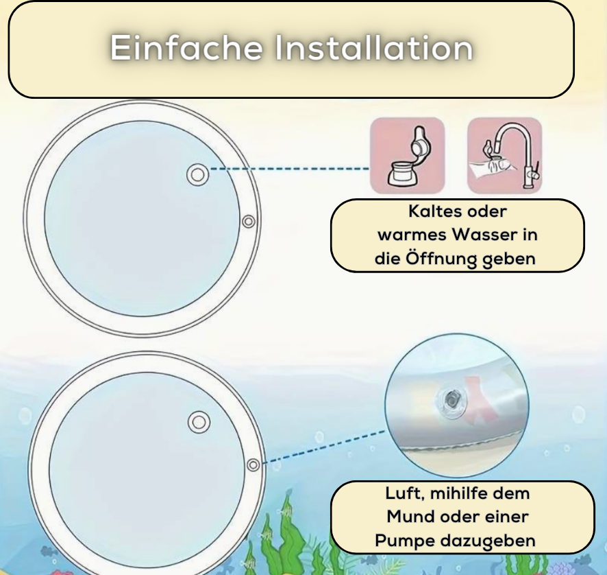 Fesselnde Wasser-Spielmatte